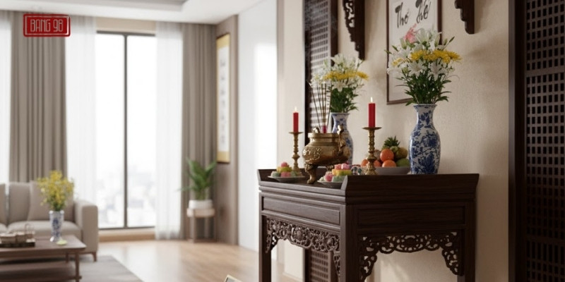 Bàn Thờ Quay Ngang Nhà