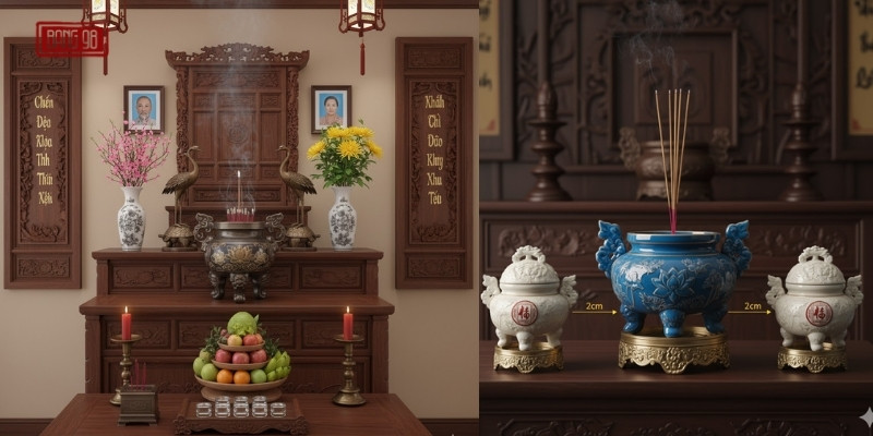 Bày Trí Bàn Thờ Tại Gia Trang Nghiêm