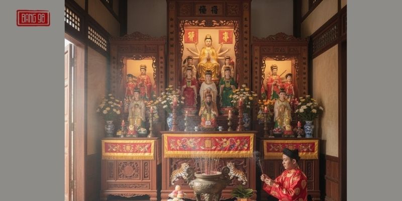 Bố Trí điện Thờ Tứ Phủ Tại Gia