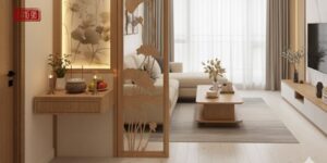 Mẫu Phòng Thờ Kết Hợp Phòng Khách