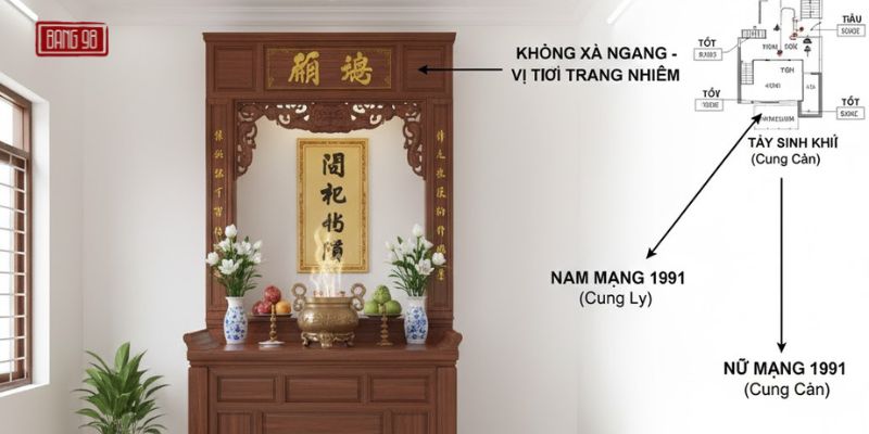 Tuổi Tân Mùi đặt Bàn Thờ Hướng Nào