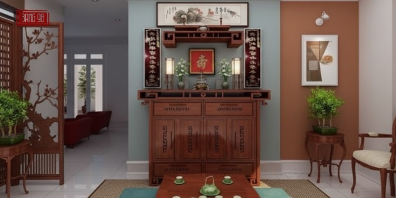 Bàn Thờ Chung Với Phòng Khách