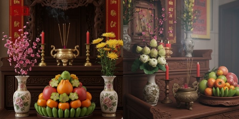 Cách Sắp Xếp Hoa Quả Trên Bàn Thờ