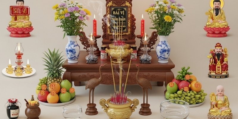 ý Nghĩa Vật Phẩm Trên Bàn Thờ