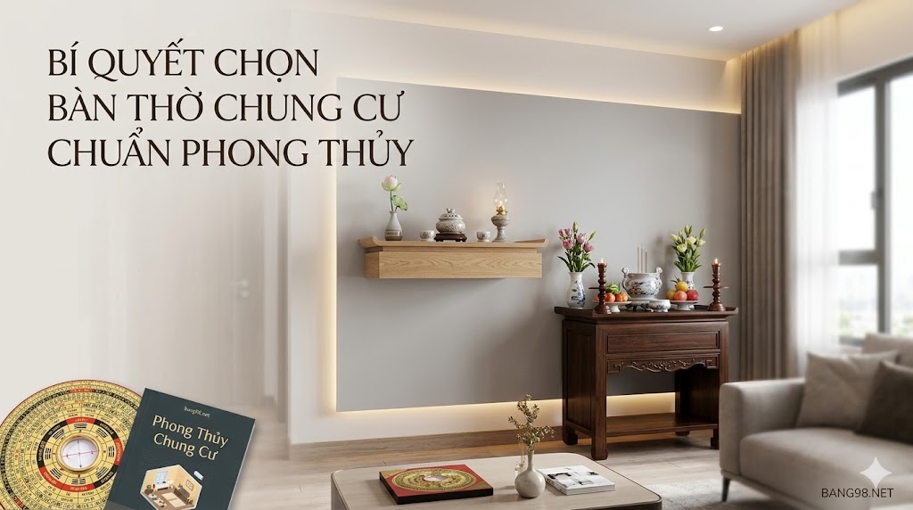 bàn thờ chung cư