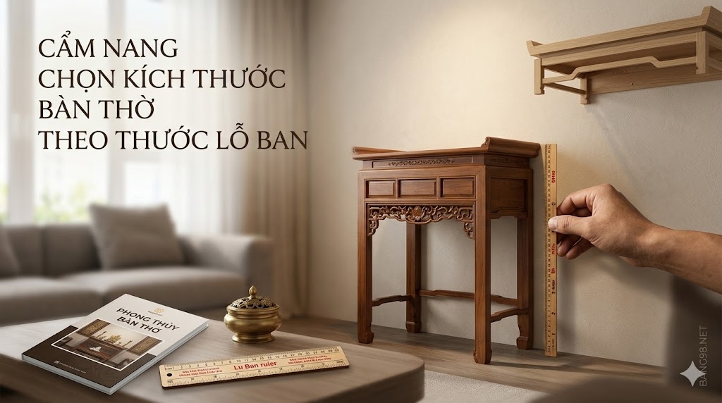 kích thước bàn thờ